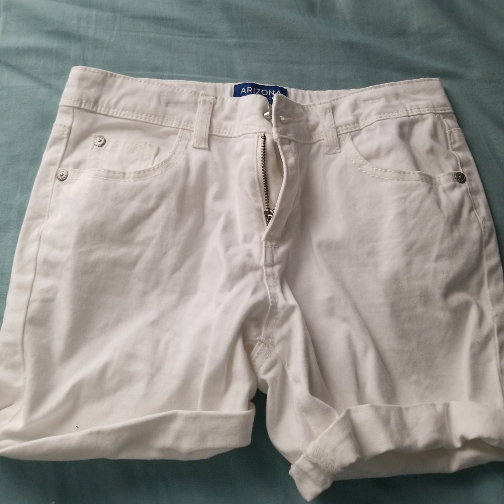 Girls white shorts size 12